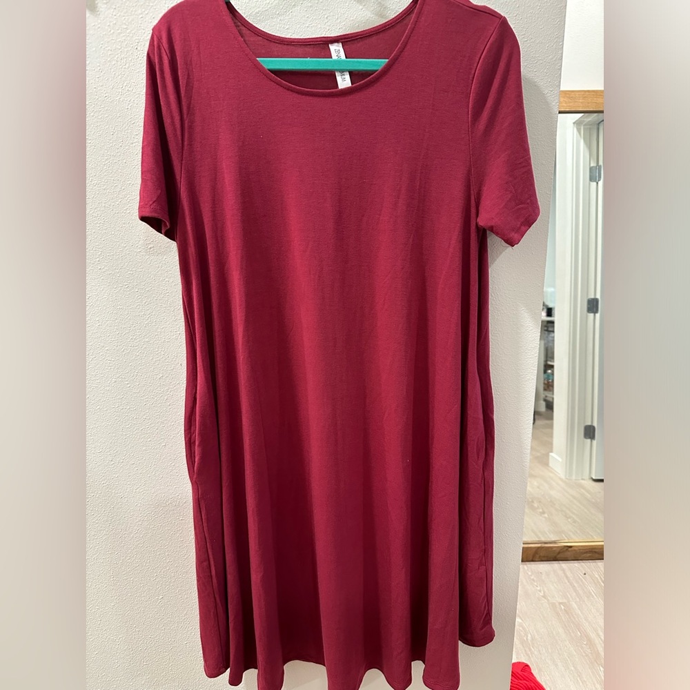 Jersey cotton dress with pockets never worn